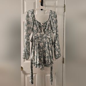 Altar'd State Floral Long Sleeve Romper